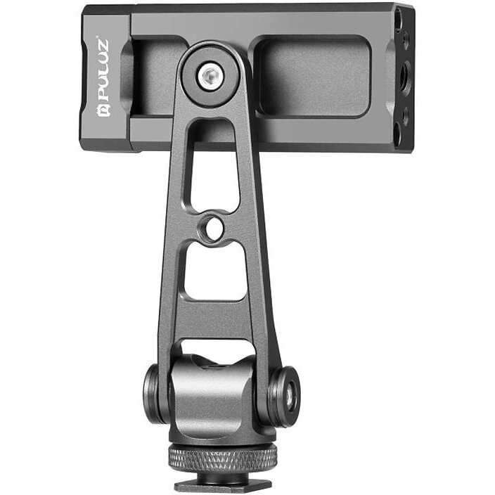 Obrotowy uchwyt na telefon Puluz z uniwersalnym mocowaniem 1/4  (czarny)