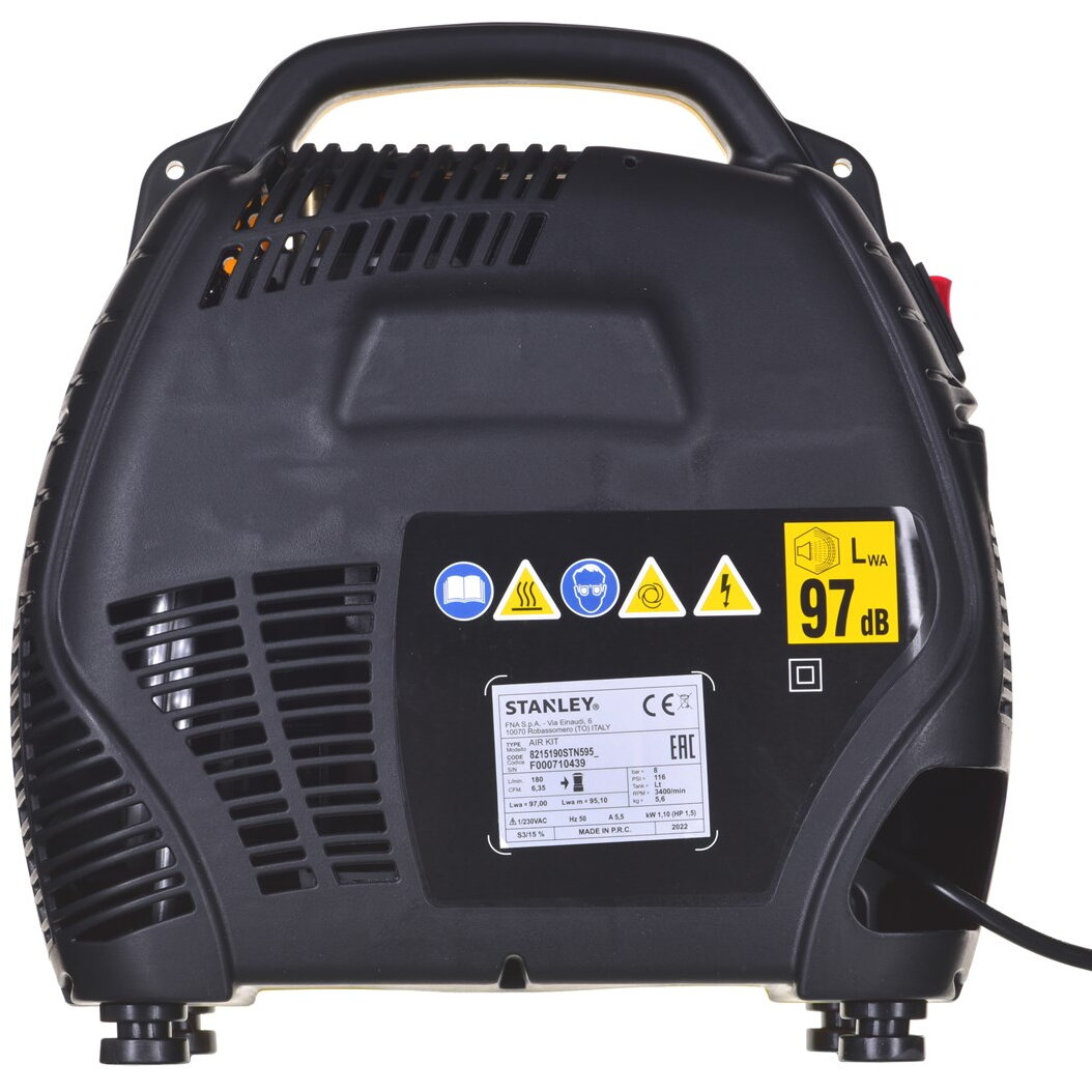 Oil-free compressor AIR KIT OL 1,1KW 8 BAR STANLEY