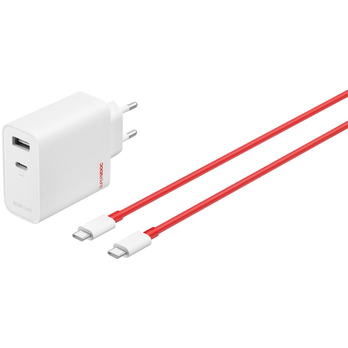 OnePlus 80W Power Adapter (Type-C + Type-A)
