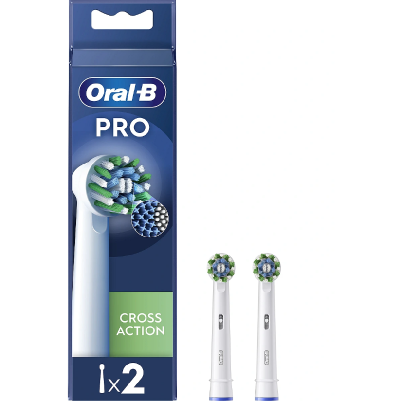 Rezerva Periuta Dinti EB50RX-2 Cross Action  2 pcs Alb