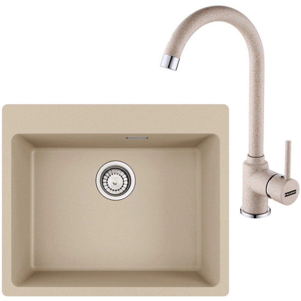 Pachet chiuveta bucatarie fragranite Franke MRG 610-54, 590x500 mm + Baterie Pola 1.0, Avena