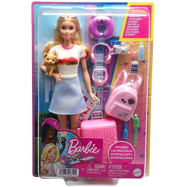 Papusa Barbie Malibu on the go