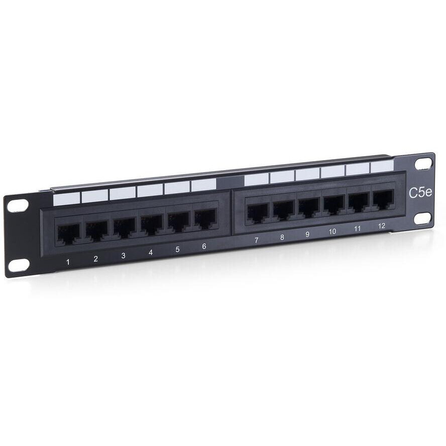 Patchpanel 12x RJ45 Cat5e 10 1HE ISDN