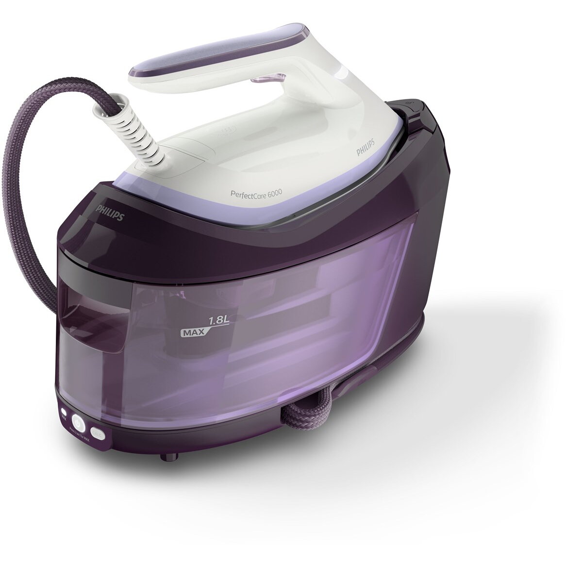 Philips PSG6024/30 steam ironing station 2400 W 1.8 L SteamGlide Plus soleplate Purple