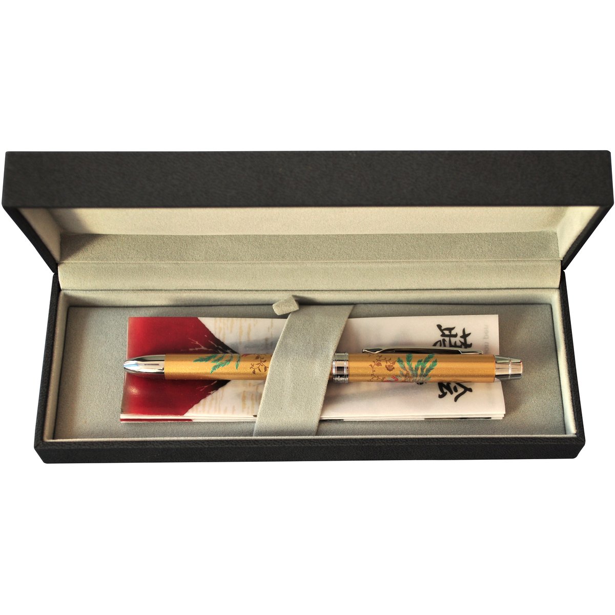 Pix multifunctional de lux PENAC Maki-E - Hoo-oo, in cutie cadou, corp auriu