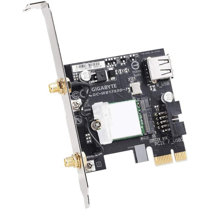 Placa de Retea Wireless WB1733D-I, WLAN + Bluetooth 5.0 Adapter PCIe 802.11ac