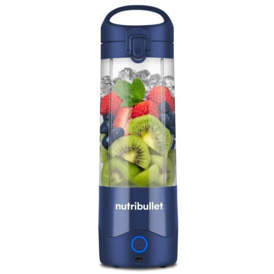Portable Blender NBP003NBL (dark blue, battery-operated, 0.475 liters)