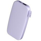 Powerbank 6000mAh with USB-C Connection, Fast Charging, Dreamy Lilac