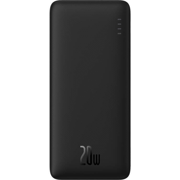 Baterie externa Airpow 10000 mAh, 1x USB-C, 1x USB, 20W, Black