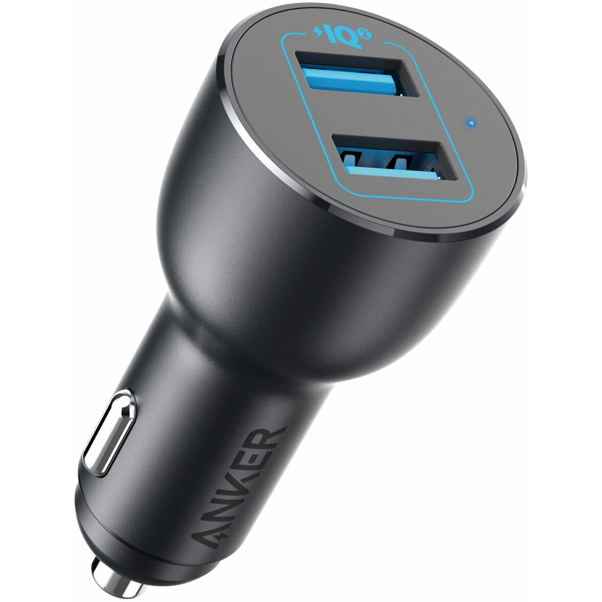 Incarcator Auto PowerDrive III  36W QC 3.0  Dual Metal USB  Negru