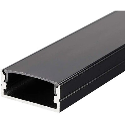 Profil Banda LED 2M  Aluminiu   Negru