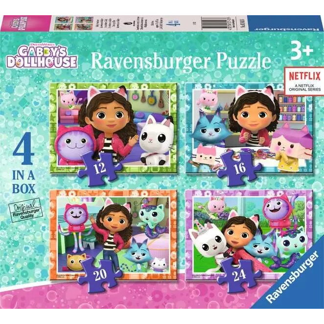 Puzzle 4 in 1 Dolhouse Gabbys
