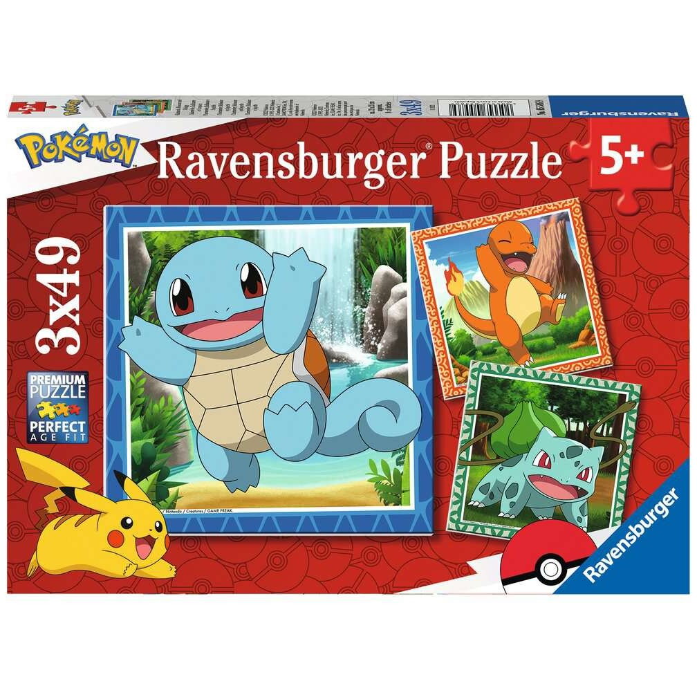 Puzzle Puzzles 3x49 elements Pokemon