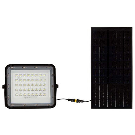 REFLECTOR CU INCARCARE SOLARA 10W 800LM 6400K - NEGRU