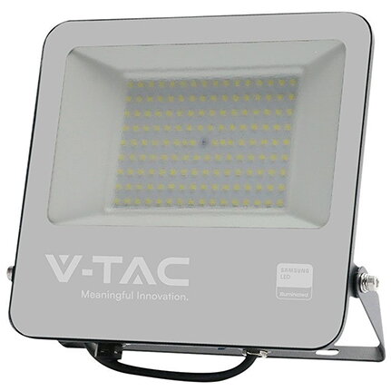 REFLECTOR LED SMD 100W 6500K IP65 CABLU 1M CIP SAMSUNG - NEGRU/GRI