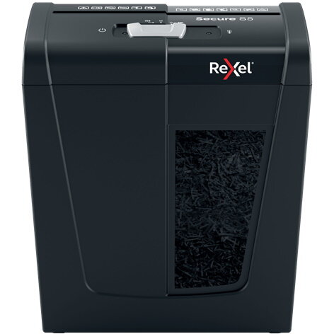 Rexel Secure S5, (P-2), 5 sheets, 10 L garbage can, striped
