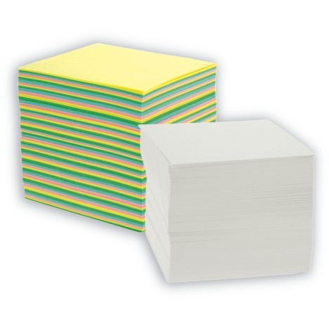 Rezerva cub hartie alba 9x9x9cm AURORA