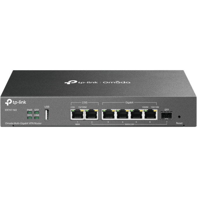 Router Omada ER707-M2  5x LAN 1x SFP 1 Gbps 1x USB Negru