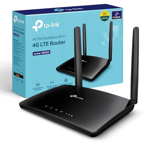 Router Wireless AC750  Dual Band 4G LTE    100Mbps IPv4 IPv6 Management  1x Nano SIM Negru