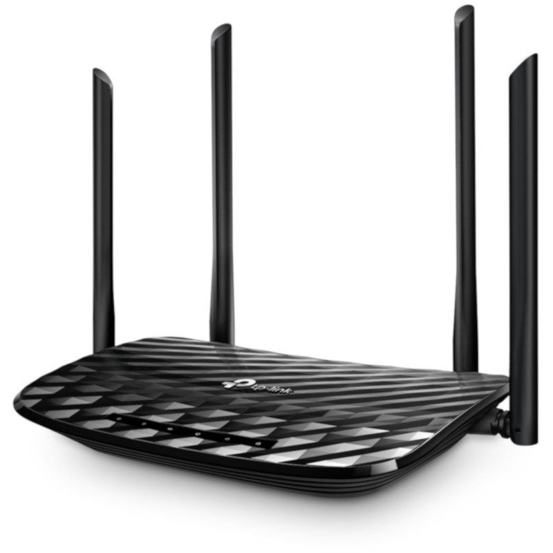 Router wireless Archer C6 AC1200 Gigabit Wireless Dual Band 4 Antene Externe Negru