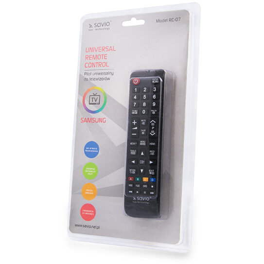 Savio SAVIO Universal remote controller/replacement for SAMSUNG TV RC-07 IR Wireless TV