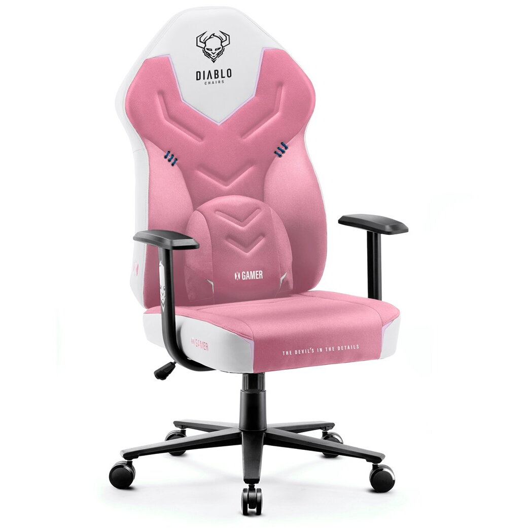 Scaun Gaming  X-GAMER gaming chair pink and white