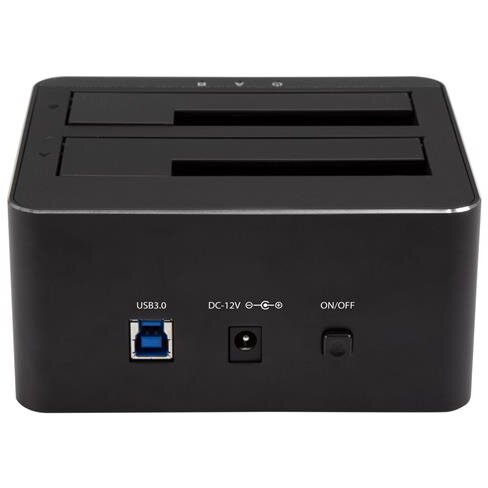 SDOCK2U33V, Dual Bay SATA HDD Docking Station - for 2 x 2.5 / 3.5 SATA SSD / HDD - Hot Swap - Hard Drive Docking Station - SSD Dock - HDD docking station - SATA 6Gb/s - USB 3.0