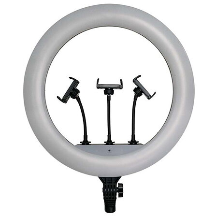 SELFIE RING LIGHT 55W CU TREPIED SI SUPORT 3 TELEFOANE