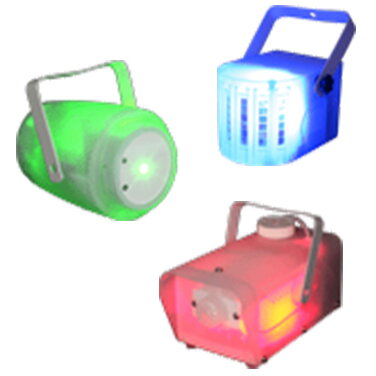 SET 3 EFECTE LED, MASINA FUM/LASER/ EFECT RGBW