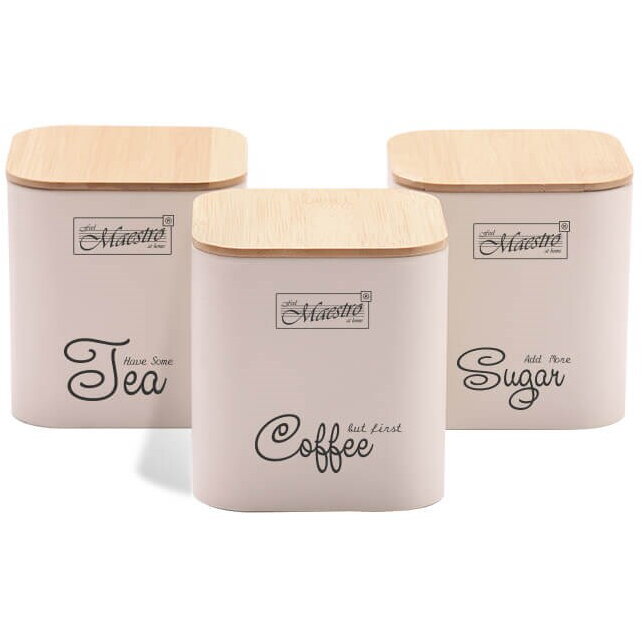 Set 3 recipiente pentru conservarea alimentelor MR-1775-3S-IVORY