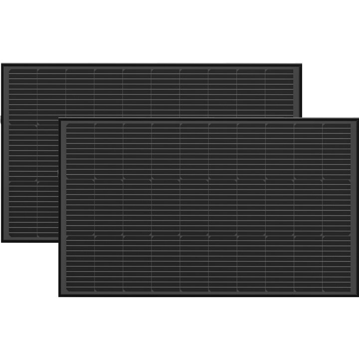 Set de panouri fotovoltaice 2x EcoFlow 100W (structură rigidă)