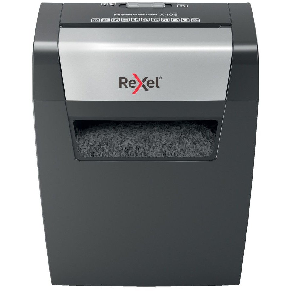 Distrugator documente Momentum X406 Cross Cut 6 coli 15 litri