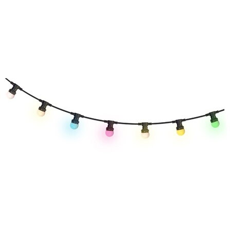 SIR ILUMINAT FESTIV 10M  IP44 CU 20 BECURI LED COLORATE