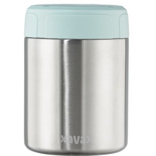 Stainless Steel Thermal Mug, 500 ml, Leak-proof Soup Mug, pastel blue