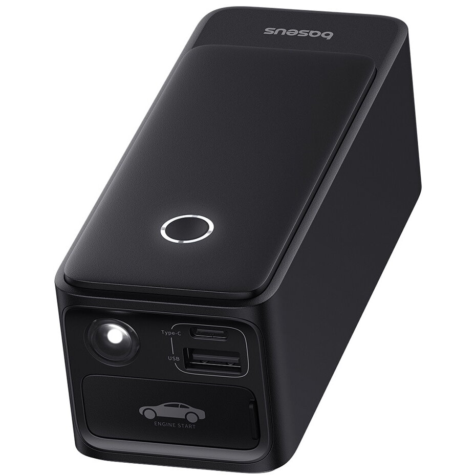 STARTER auto Baseus Super Energy Alpha pentru pornire baterie auto 6000mAh, 600A, USB, negru C00259200121-00 (timbru verde 0.8 lei) -  6932172635909