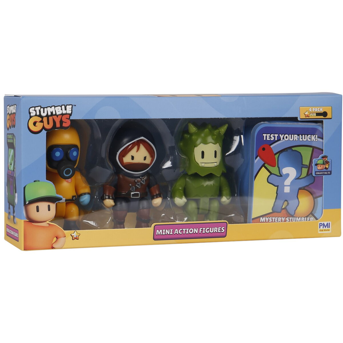 STUMBLE GUYS S2 MINI ACTION FIGURES - 4 PACK VER.A