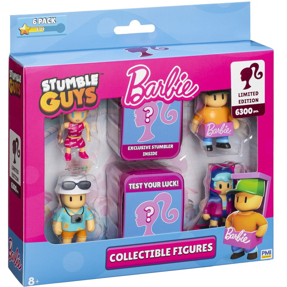 STUMBLE GUYSxBARBIE FIGURES 6 PACK DELUXE BOX VER.A