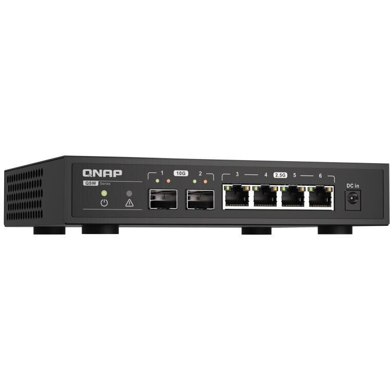 Switch QSW-2104-2S 6 Port Unmanaged Negru