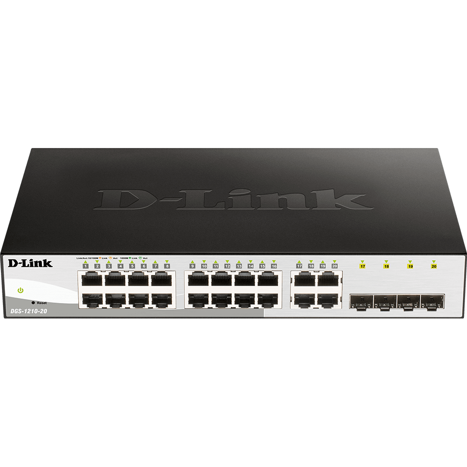 Switch 16 10/100/1000 Base-T port with 4 x 1000Base