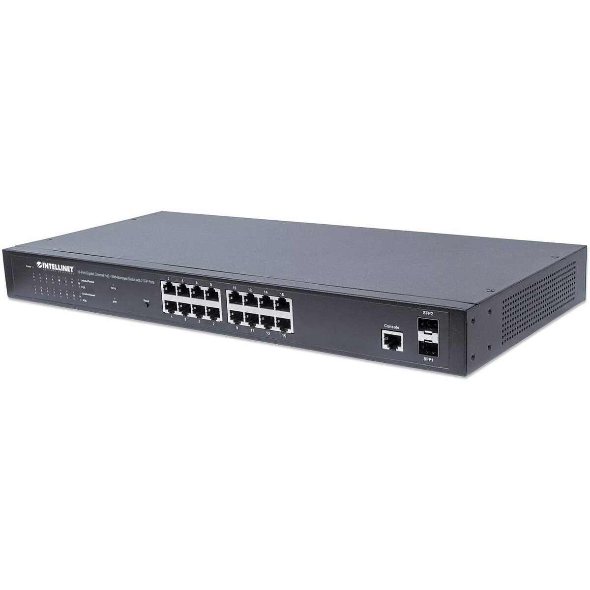 Switch 16x GE Web-Managed 2 SFP-Ports 16x PoE+