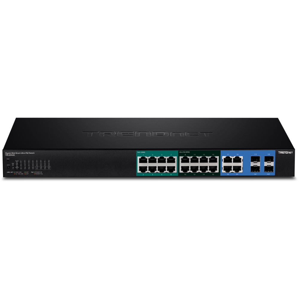 Switch 20-port Gbit UPoE 370W Web Smart 19