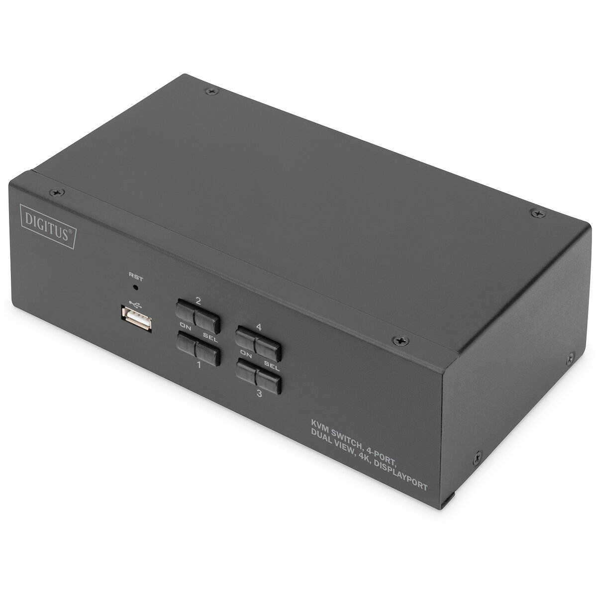Switch 4-Port, Dual Display, 4K, DisplayPort