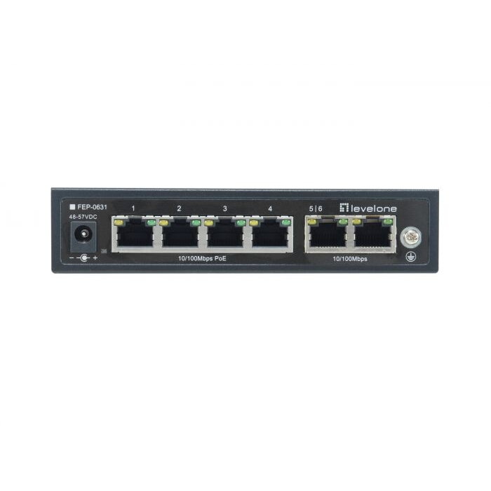 Switch 6x FE FEP-0631 60W  4xPoE+