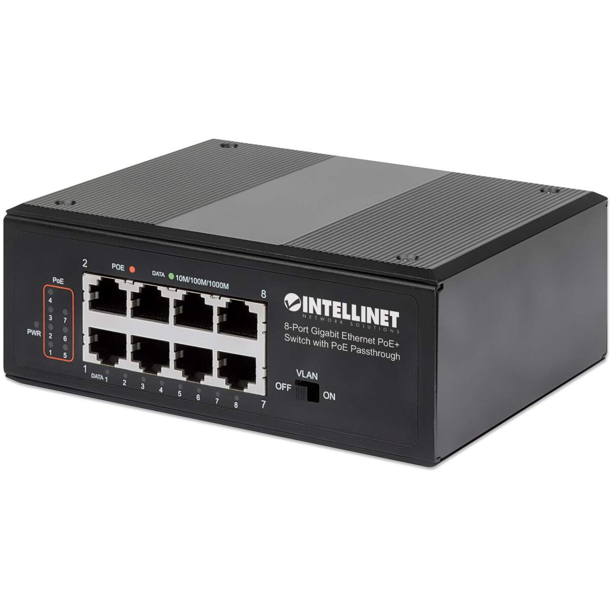 Switch 8-Port PoE+ Gigabit mit PoE-Passthrough