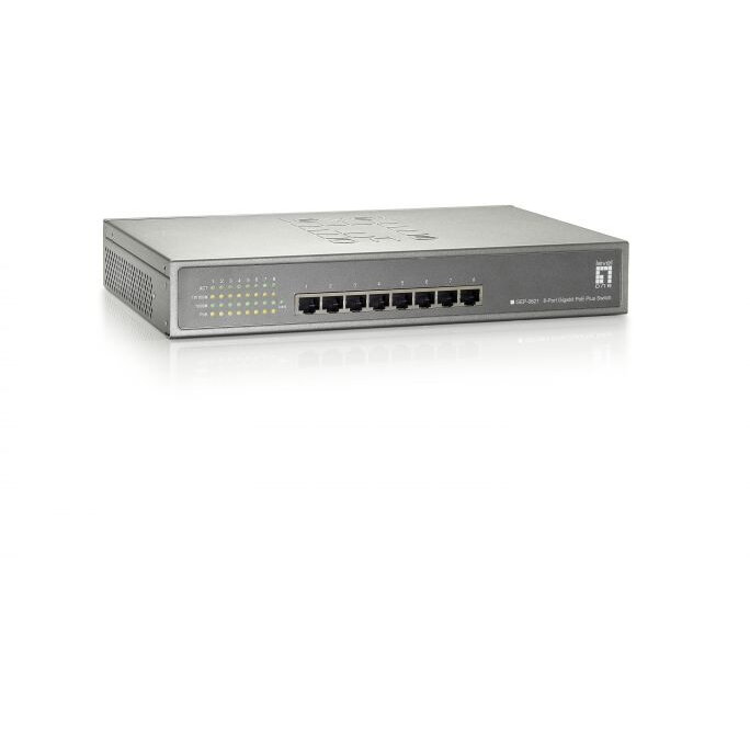 Switch 8x GE GEP-0821    123.2W  8xPoE+