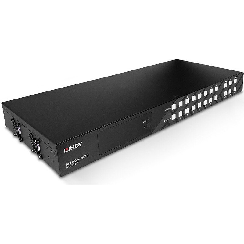 Switch 8x HDMI Female - 8x HDMI Female + 8x 3.5mm Female + 8x Coax Female, Black