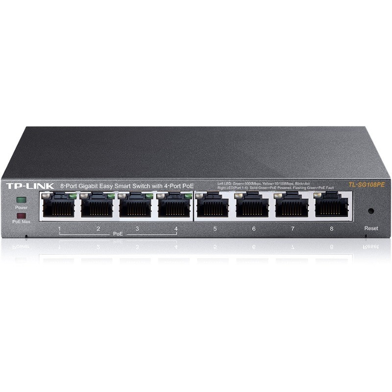 Switch TL-SG108PE 8 porturi Gigabit
