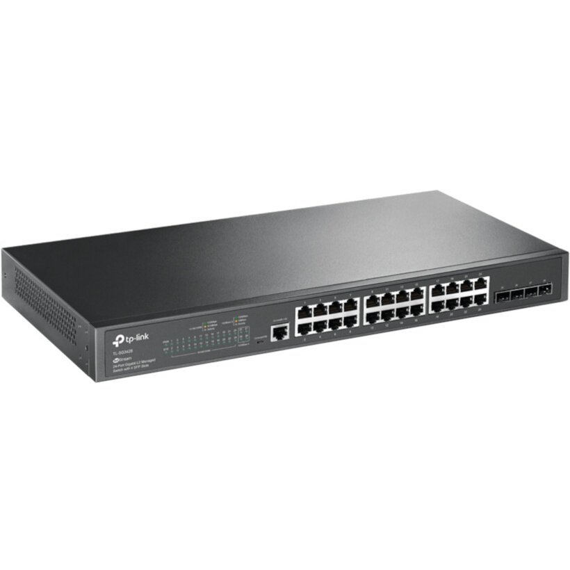 Switch TL-SG3428  24-Port Gigabit L2 Managed  Negru