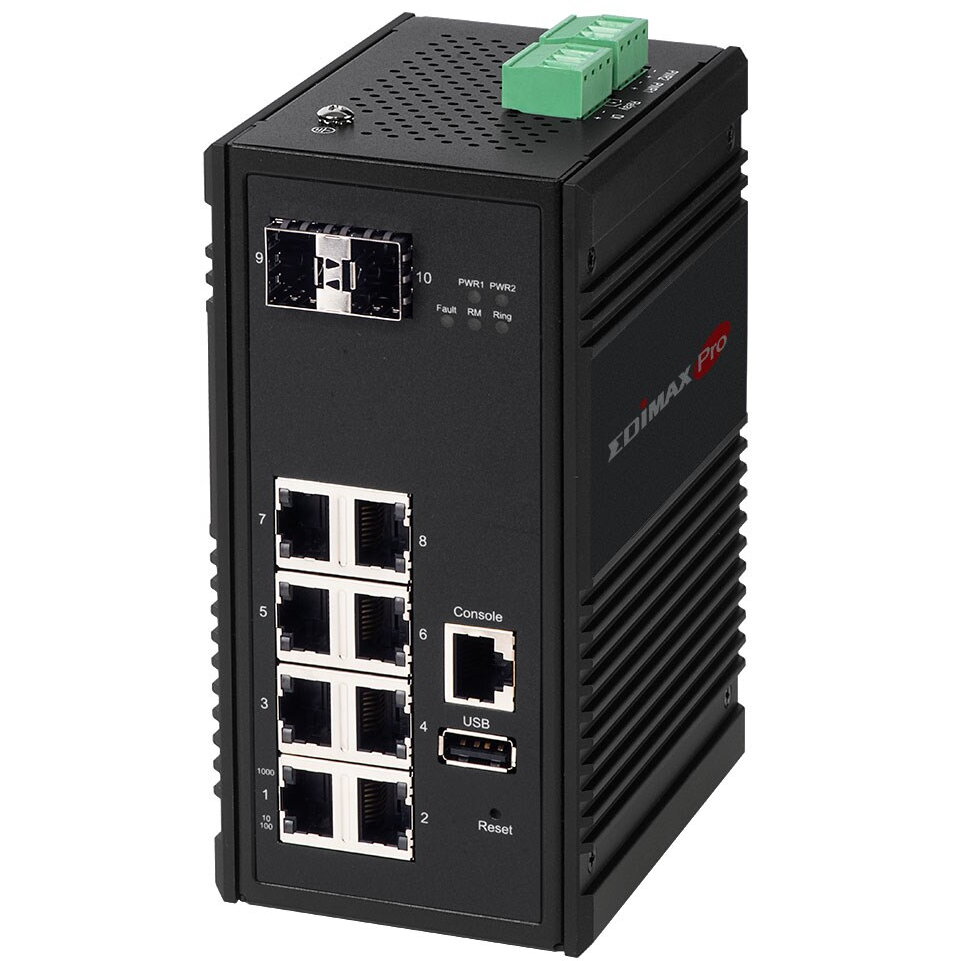 Switch IGS-5208 Managed Gigabit Ethernet (10/100/1000) Black