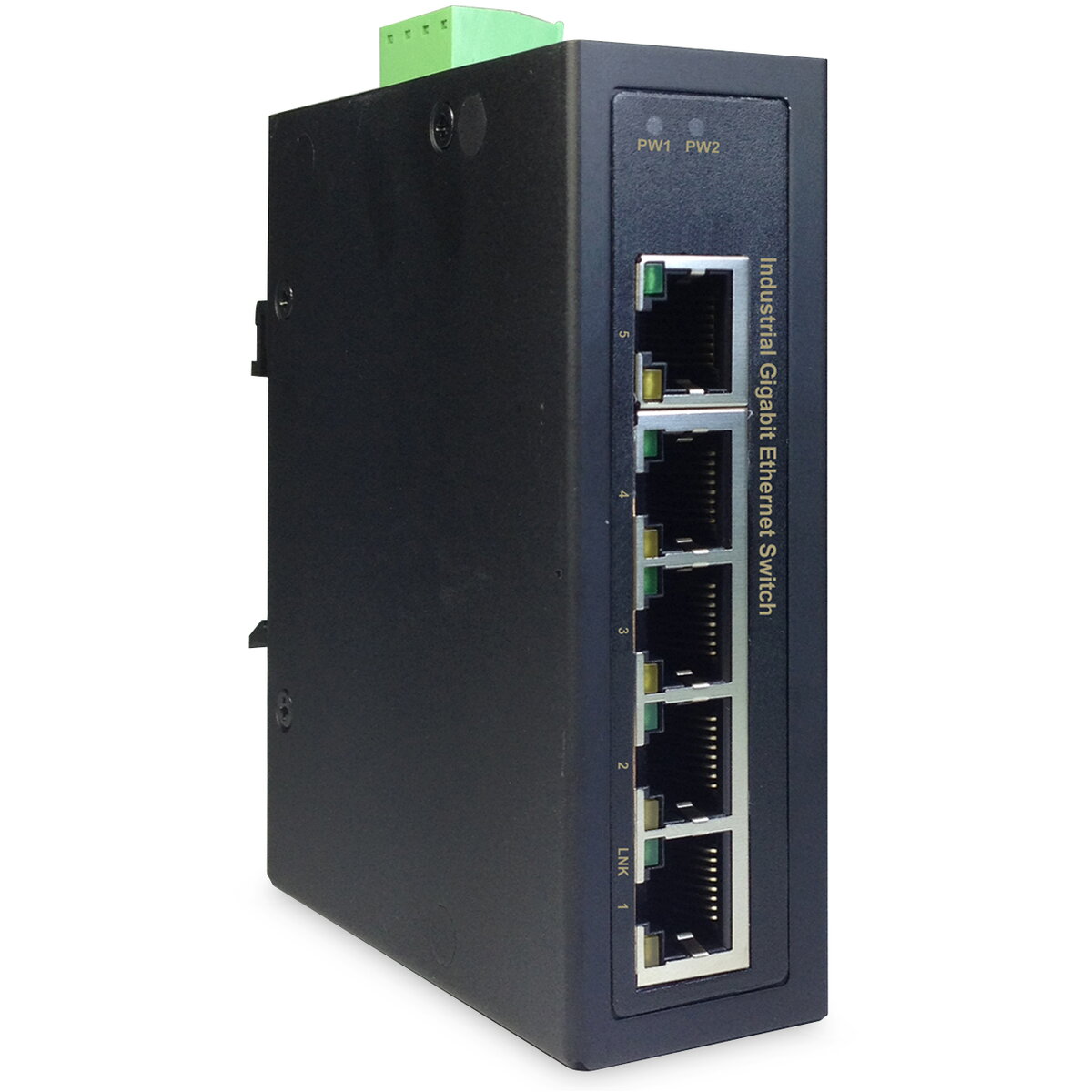 Switch Ind. 5-Port  Gigabit Unmanaged Negru